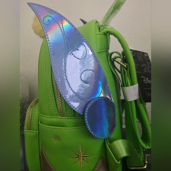 Loumgefly Disney Peterpan Tinkerbell Wings Figural Mini Backpack - New With Tags - Picture 10 of 10